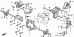 90166SR3000 - Body/Air Conditioning: BOLT, FLANGE (10X30) for Honda Image