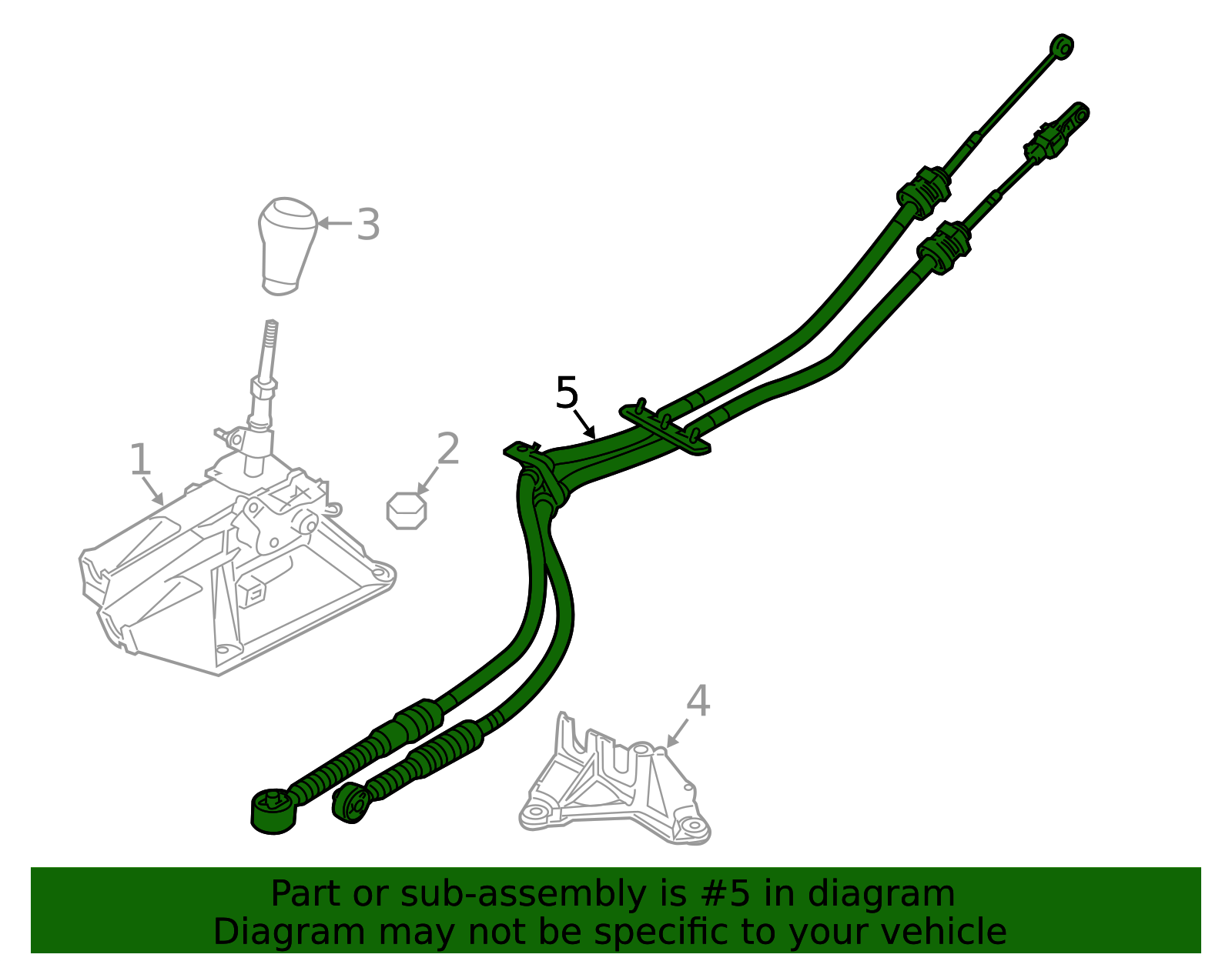 KE40-46-500B - Control Cable - 2013-2016 Mazda CX-5 | Mazda Parts