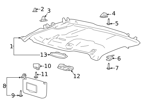 Interior Trim - Cab for 2018 Ford F-150 #5