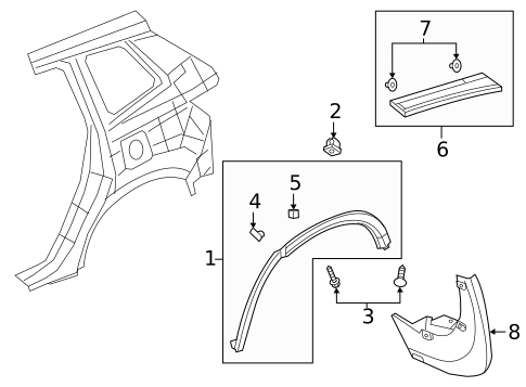 Exterior Trim - Quarter Panel for 2025 Honda Passport #0