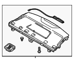 85610C2000TRY - Body: Pkg Tray Trim for Hyundai Image
