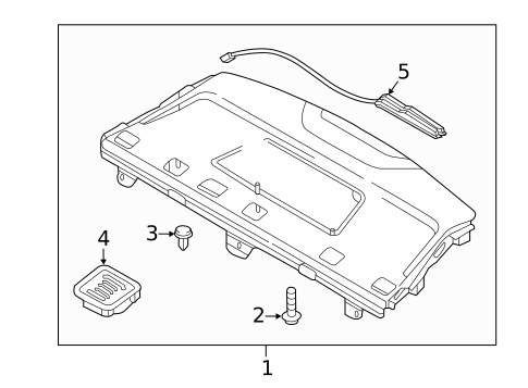 Package Shelf Trim for 2017 Hyundai Sonata #0
