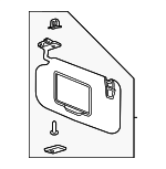LC5Z7804105FE - : Visor for Lincoln: Aviator Image