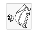 2369100207 - Body: Seat Back Pad for Mercedes-Benz Image