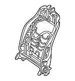 9101712 - Body: Seat Back Frame for Mercedes-Benz Image