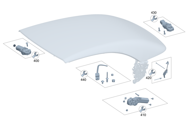 2369069100 - : Repair Kit, Gear Motor for Mercedes-Benz Image