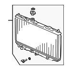 19010RCAA53 - Cooling System: Radiator Assembly for Honda: Accord Image