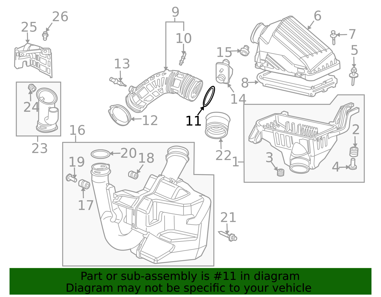2003-2007 Honda Accord Engine Air Duct Clamp 17243-PR3-000 | OEM Parts ...