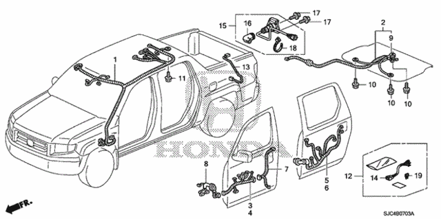 Wire Harness (4) for 2011 Honda Ridgeline #0