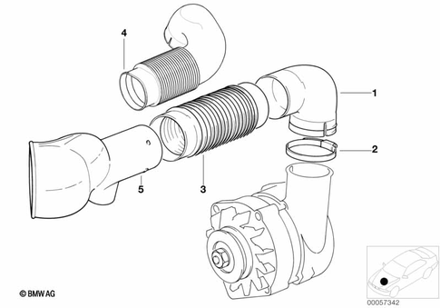 Alternator Cooling for 1992 BMW 535i #0