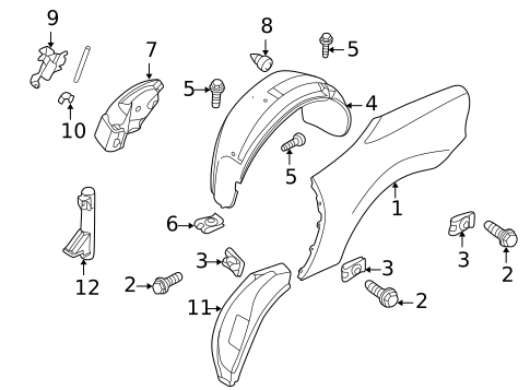 Quarter Panel & Components for 1998 BMW Z3 #0
