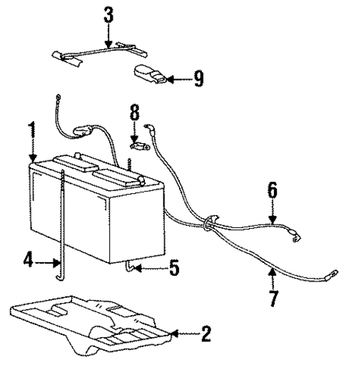 Battery for 1993 Hyundai Elantra #0