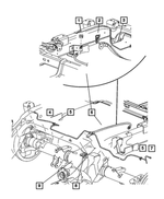 5161619AA - Service Brakes: 4 Way Clip for Mopar Image
