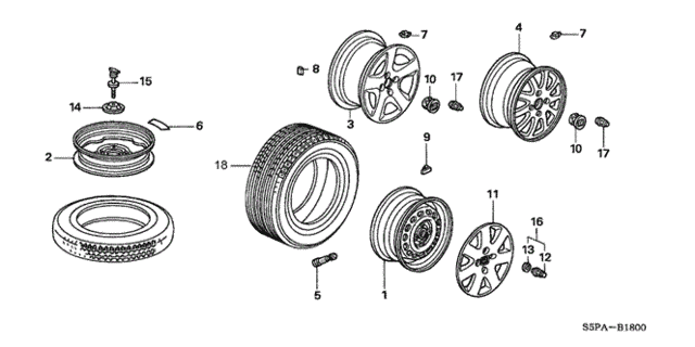 Wheel (KA/KL) for 2005 Honda Civic #0