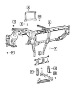 6101914 - Interior Trim: Hex Weld Nut for Mopar Image