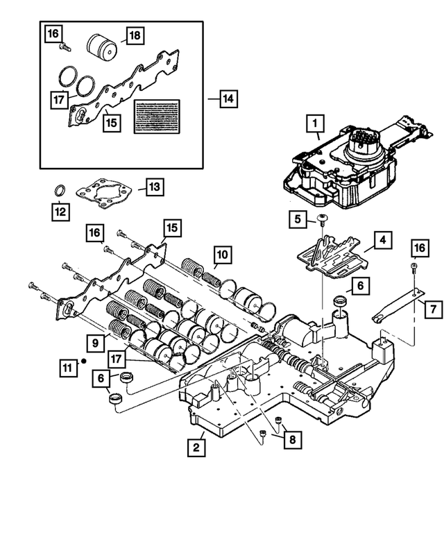 R5080732AE - Automatic Transmission Multi-Speed: Valve Body Assembly, Remanufactured for Mopar Image image