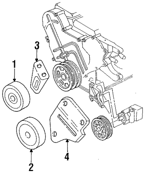 Belts & Pulleys for 1995 Chrysler New Yorker #0