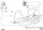 63217289428 - : Rear Light In Trunk Lid, Right for BMW Image