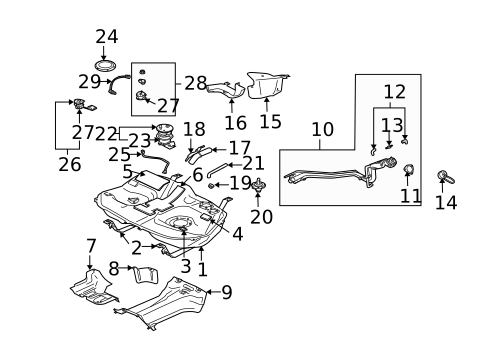 Fuel System Components for 2007 Mitsubishi Endeavor #0