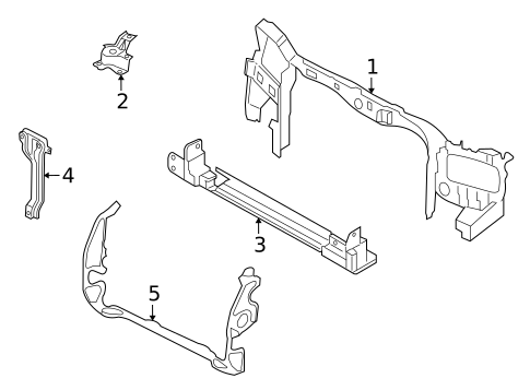 Radiator Support for 2007 Mercury Mariner #0