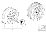 36111093463 - : Wheel, Alloy for BMW Image
