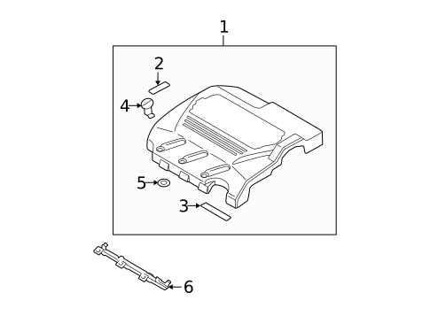 Engine Appearance Cover for 2004 Acura TL #0