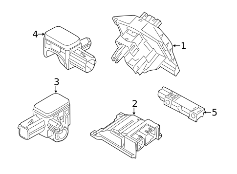 Air Bag Components for 2010 Ford Transit Connect #1