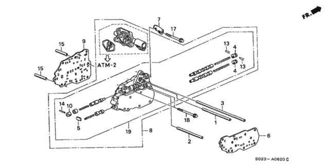 AT Secondary Body for 1997 Honda Civic #0