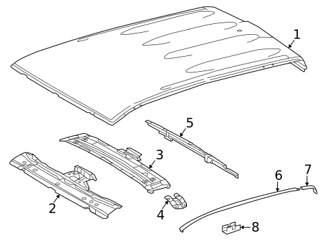 Exterior Trim - Cab for 2020 Toyota Tacoma #1