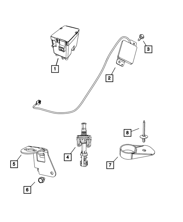 5026534AH - Electrical: Wireless Ignition Node Receiver for Mopar Image image