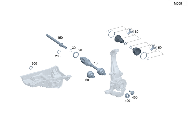2233301504 - : Drive Shaft for Mercedes-Benz Image