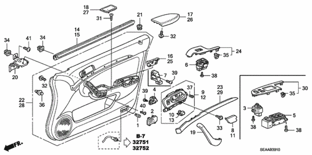 Front Door Lining for 2008 Acura TSX #0