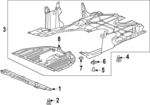 74110T61A00 - : Under-Body Shield for Honda Image