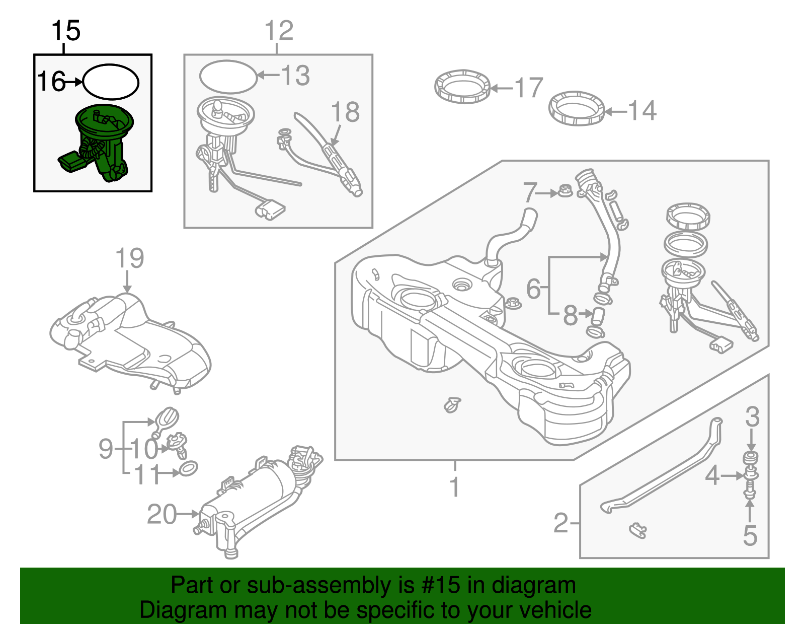 16146766942 - 1999-2006 BMW Fuel Pump (16-14-6-766-942