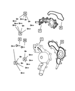 5184653AF - Cooling: Coolant Crossover for Chrysler: 200, 300, Town &amp; Country | Dodge: Avenger, Challenger, Charger, Durango, Grand Caravan, Journey | Jeep: Cherokee, Grand Cherokee | Ram: 1500, 1500 Classic, C/V, ProMaster 1500, ProMaster 2500, ProMaster 3500 Image