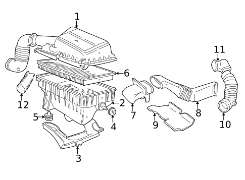 Air Intake for 1998 Volvo V70 #0