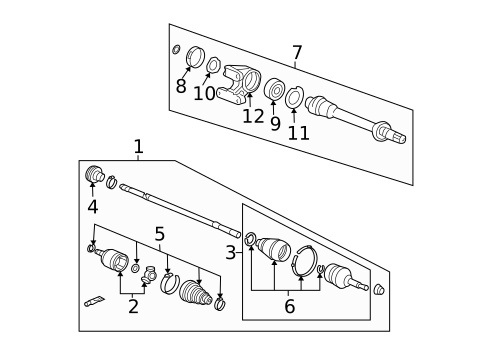 Drive Axles for 2006 Acura TSX #0