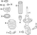 54610GGAA0 - : Strut Mount for Kia: K4 Image