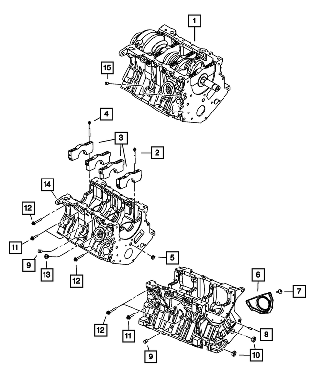 R4892375AD - 3.5L Gas; Engine: Short Block Engine for Mopar Image image