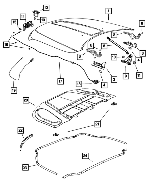 Hood and Hood Release for 2011 Jeep Grand Cherokee #0