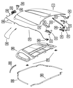 55369587AA - Body Sheet Metal Except Doors: Hood Panel for Mopar Image
