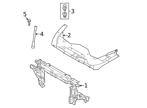 Radiator Support for 2024 Genesis G80 #0