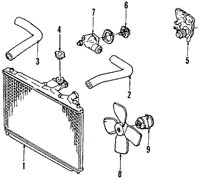 FO2Z8005C - Cooling System: Radiator for Ford: Probe Image