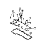6107142AA - 3.0L Turbo Diesel; Engine: Hex Flange Head Bolt for Fiat: 500, 500L | Jeep: Renegade | Ram: ProMaster 1500, ProMaster 2500, ProMaster 3500 Image