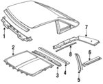 1640215 - Body: Windshield Trim for Cadillac: Allante Image