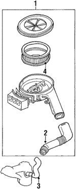 F24013320D - Engine: Air Cleaner Assembly for Mazda: B2200 Image