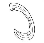 98135280102 - Brakes: Splash Shield for Porsche: 718 Boxster, 718 Cayman, Boxster, Cayman Image