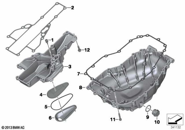 11137686576 - : Gasket, Oil Pan for BMW-Motorrad Image