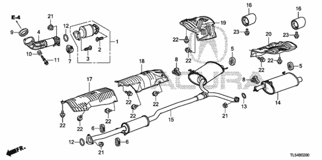 Exhaust Pipe for 2014 Acura TSX #0