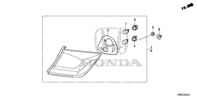 Taillight for 2015 Honda Civic #0